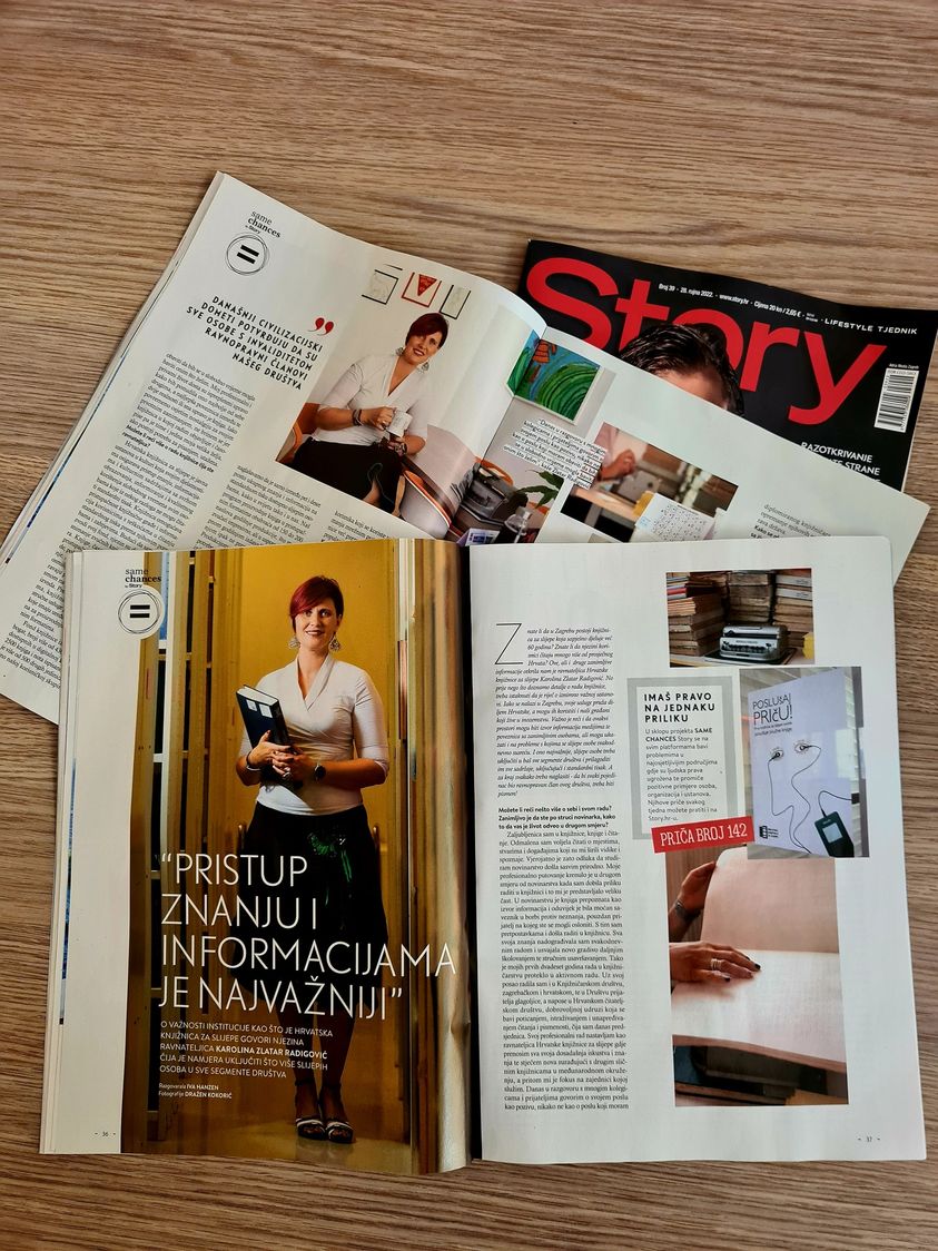 Veliki prilog o knjižnici u časopisu “Story”