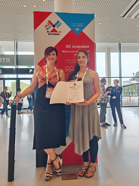 Poster Hrvatske knjižnice za slijepe dobitnik je nagrade na IFLA WLIC 2023 konferenciji